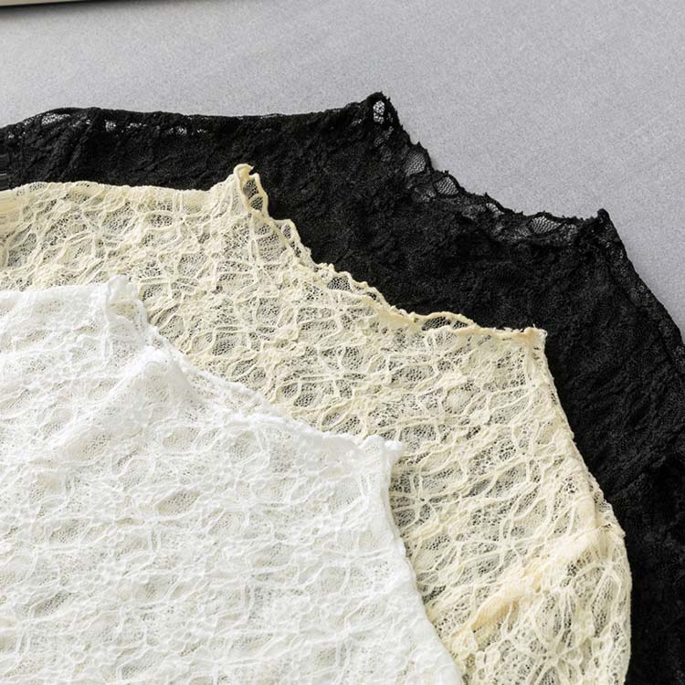 レース ブラウス シースルー レース トップス レディース 総レース 長袖 シャツ 透け 薄い セクシー インナー 長袖 刺繍 チュールレース 春 秋レース ブラウス シースルー レース レディースフ