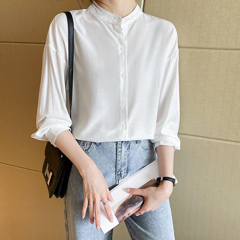 レディースシャツ ホワイト ブルー フォーマル 20代 30代 40代 50代 女性 母親 ママスーツ 2次会 謝恩会 プレゼント オフィス オシャレ 通勤OL 着痩せ キレイめ おしゃれ c-che